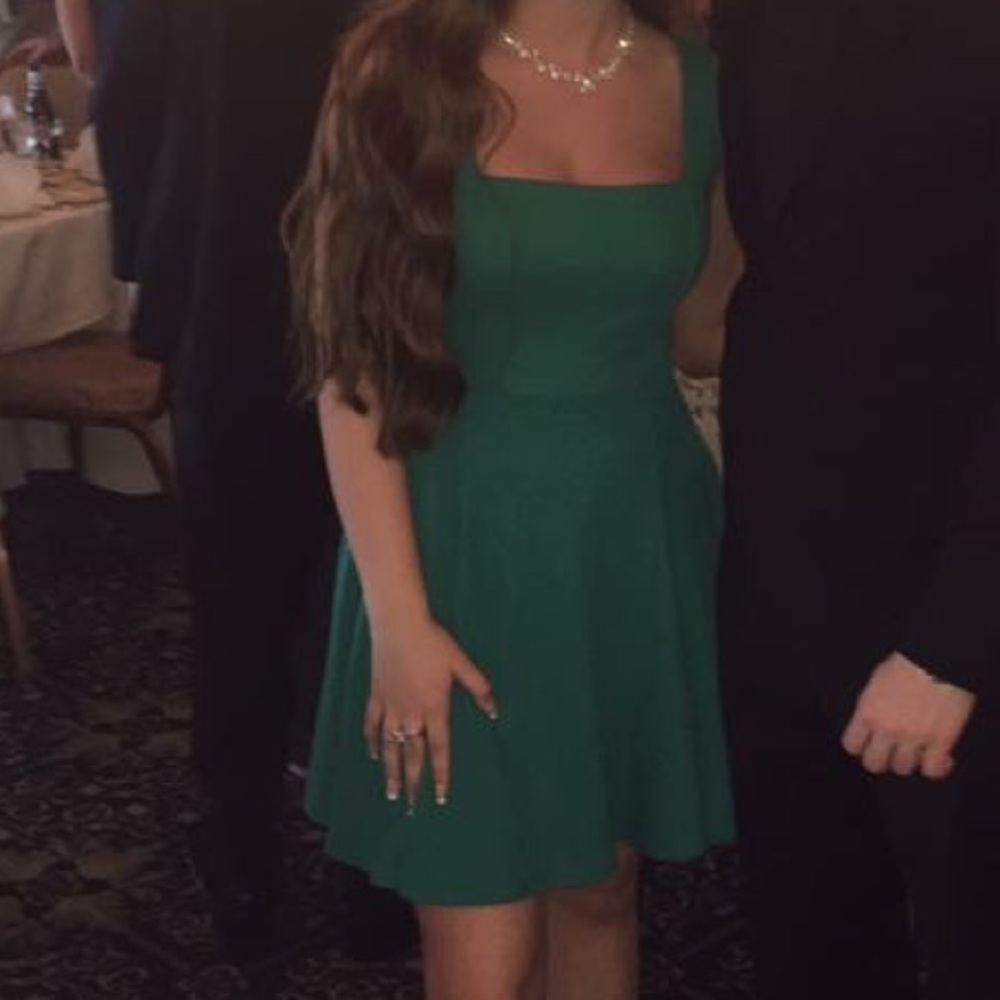 Green tank top dress